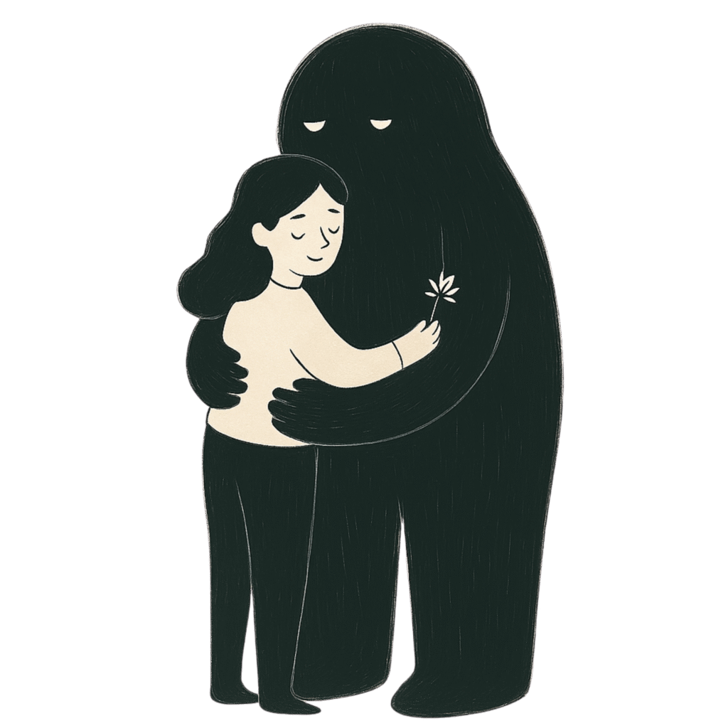 A Menina e o Luto Abraçada